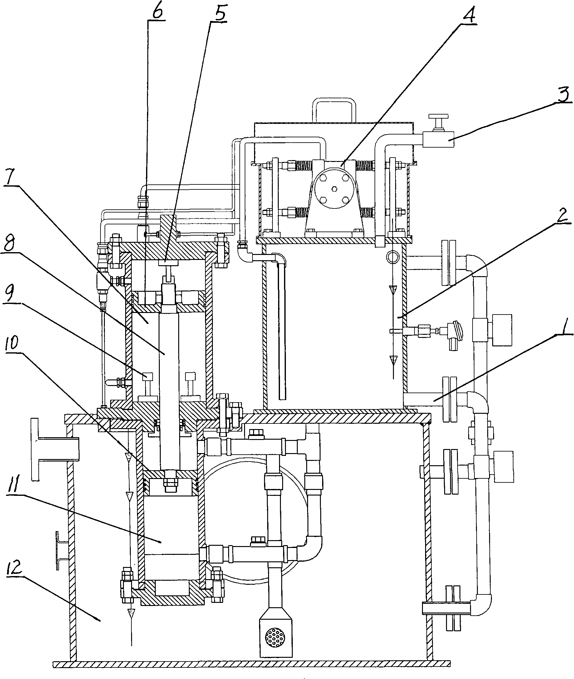 High-temperature condensation water recovery device