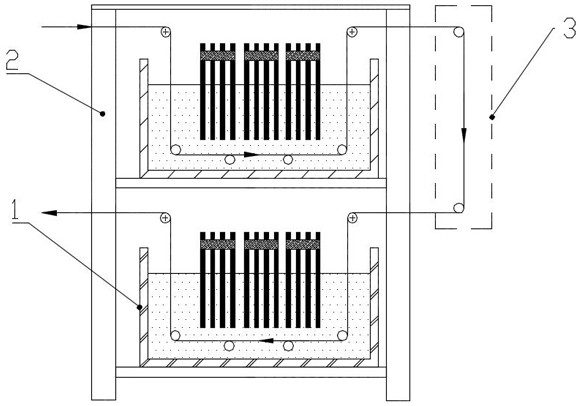 Corrosion hole forming device for high-voltage aluminum electrolysis electronic aluminum foil