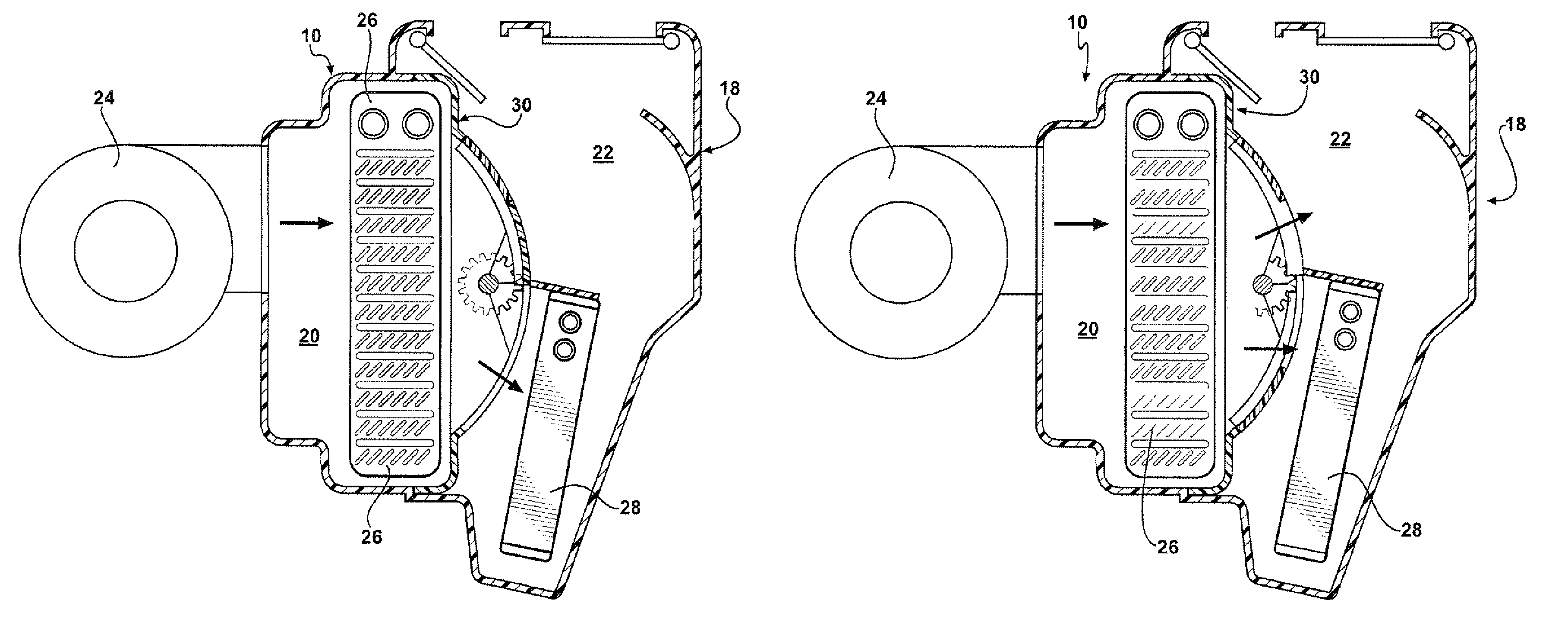 Sequential valve member driving mechanism for an HVAC system