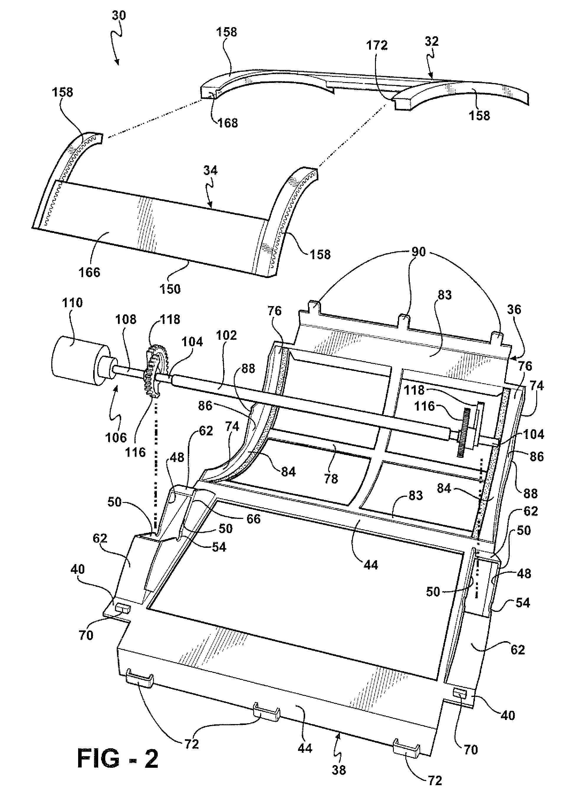 Sequential valve member driving mechanism for an HVAC system