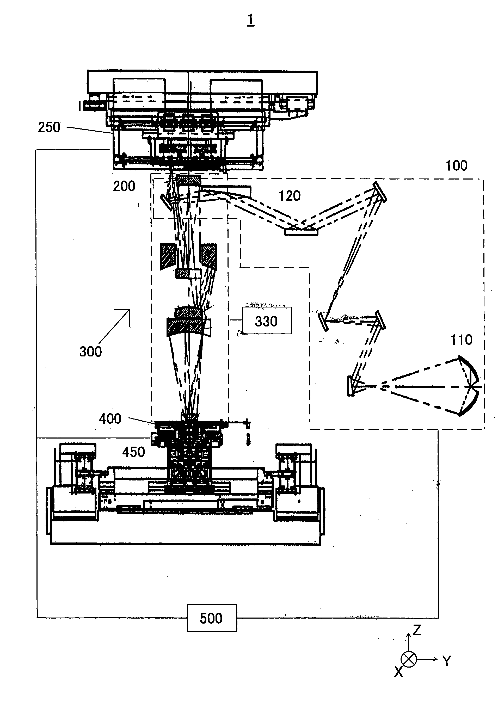 Projection optical system, exposure apparatus and method using the same