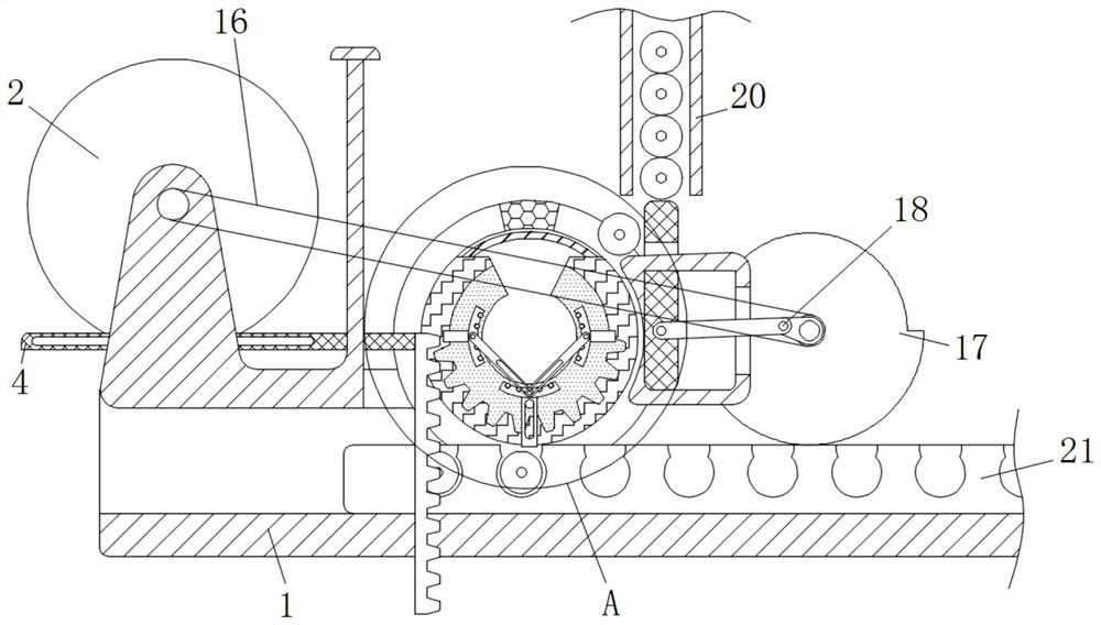 Intermittent material feeding self-packaging metal oxide film resitance conveying and packaging equipment