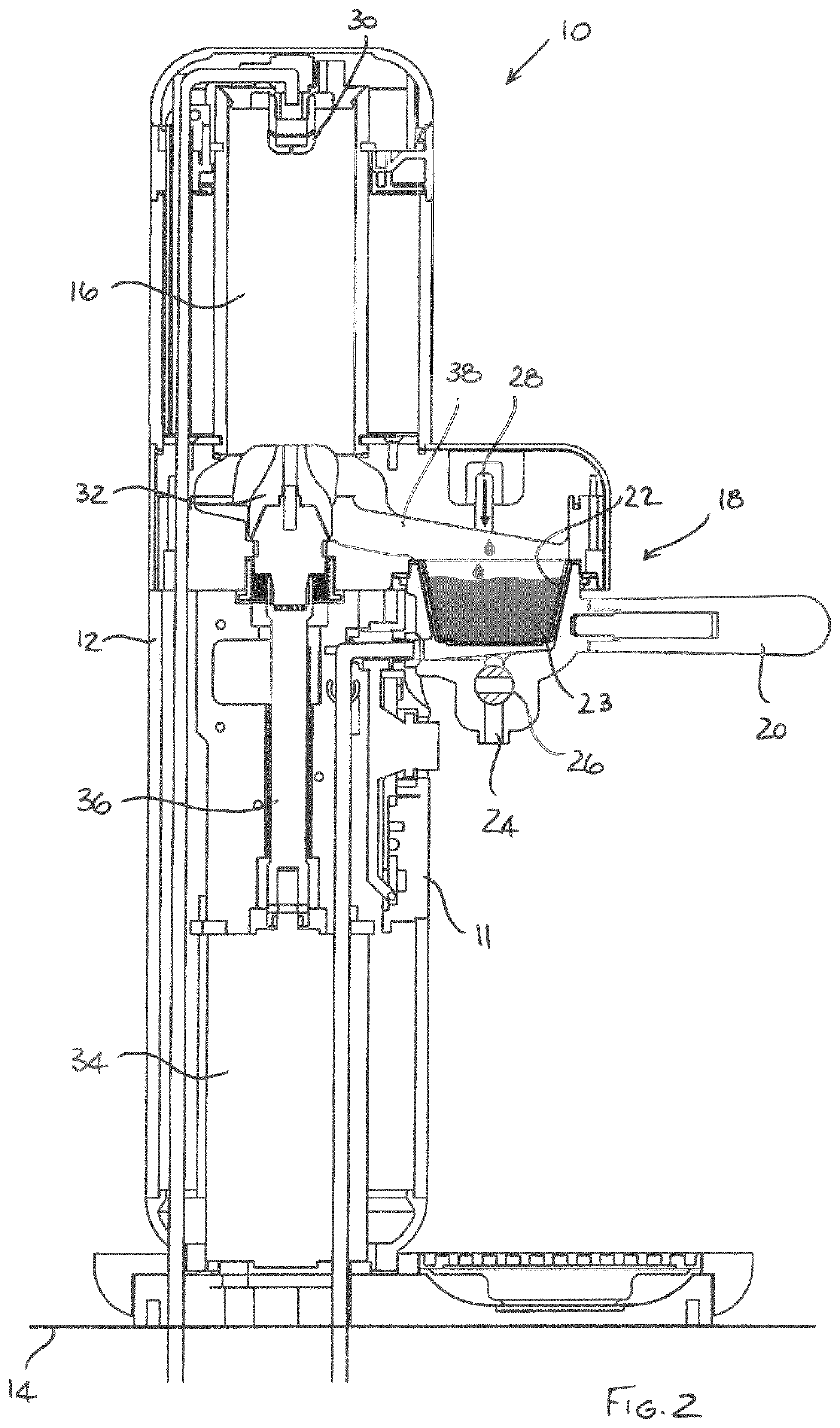 A method and apparatus for producing a beverage