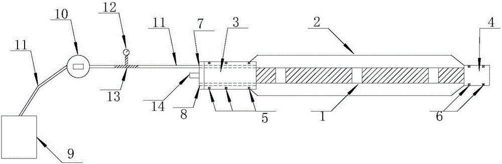 Auto-coupling acoustic wave test system and acoustic wave test method