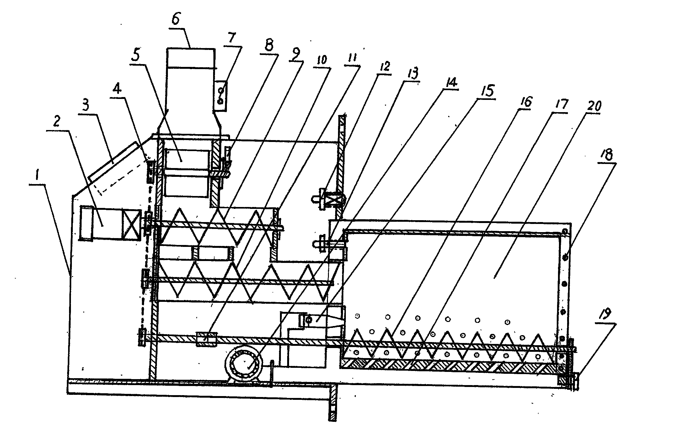 Biomass fuel combustion device