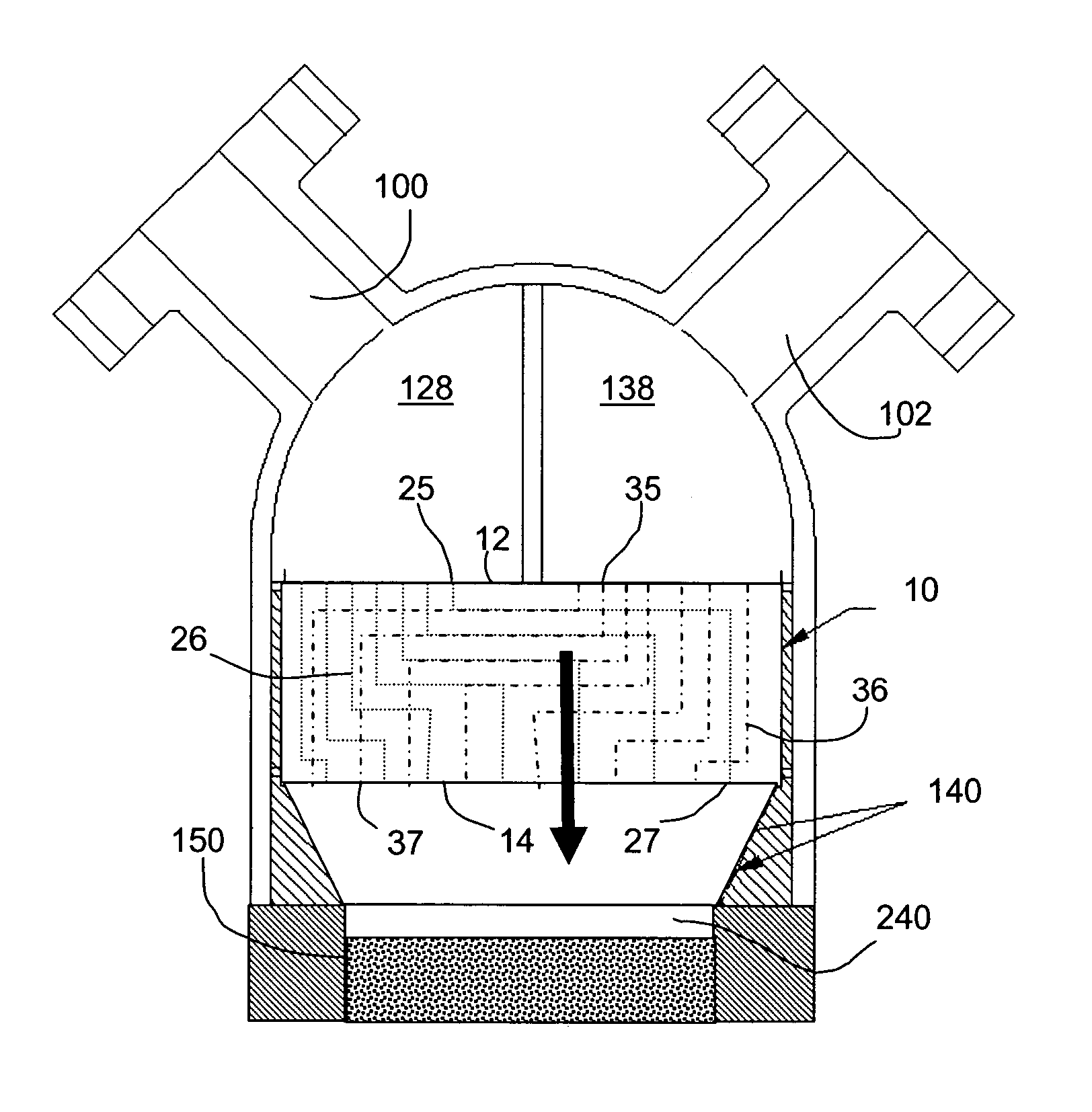 Utilization of micro-channel gas distributor to distribute unreacted feed gas into reactors