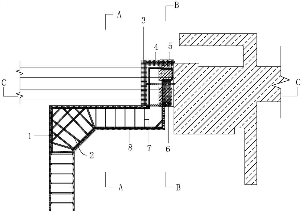 Open cut underground passage adjacent subway station supporting and reinforcing construction method