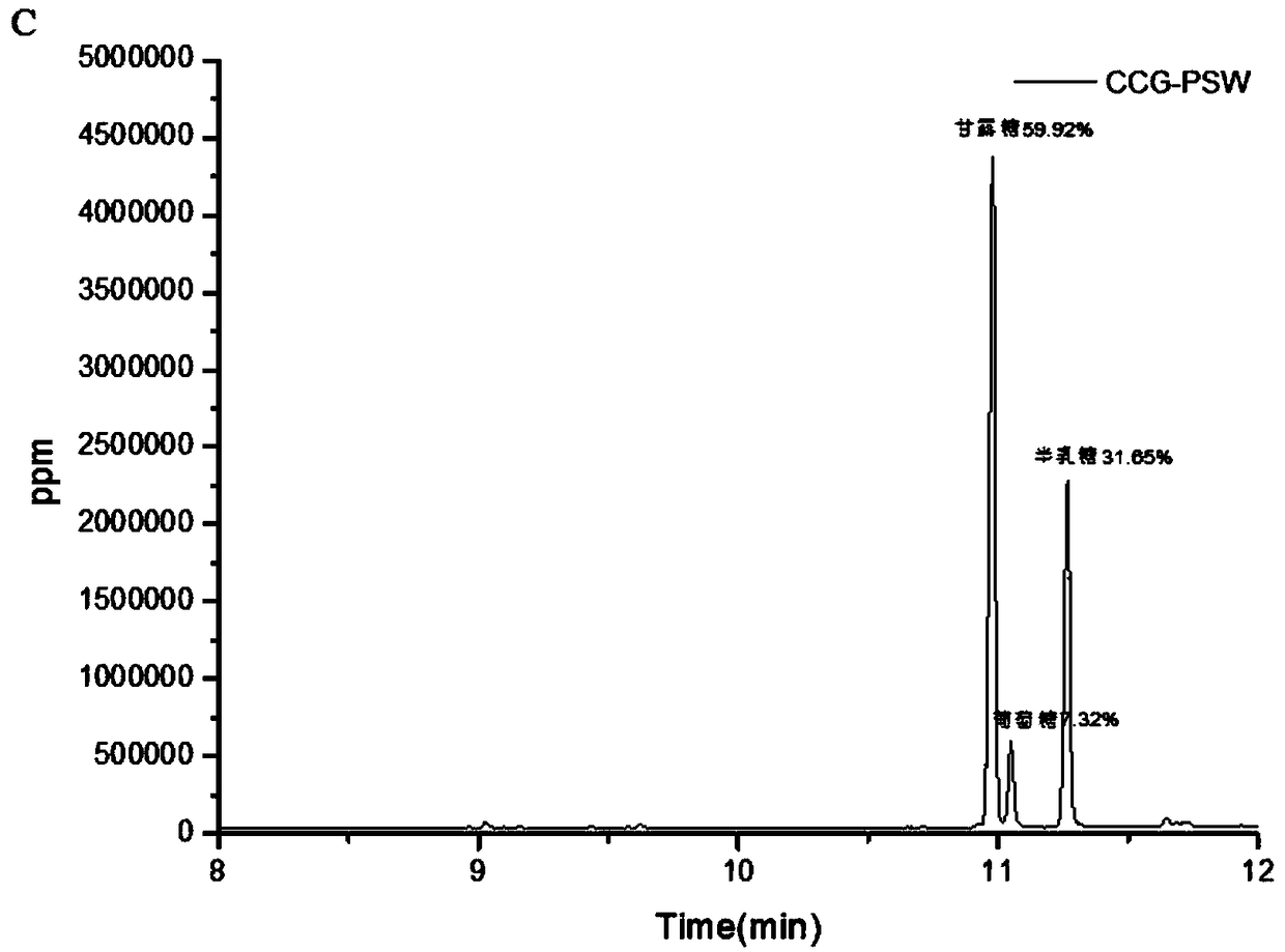 Cordyceps guangdongensis polysaccharides CCG-PSW and CCG-PSS, preparation method and application