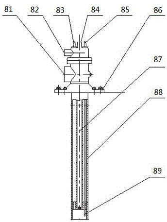 Distributed type natural gas heating device