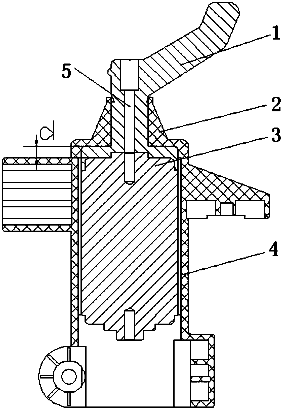 Fixed-sealing pole column