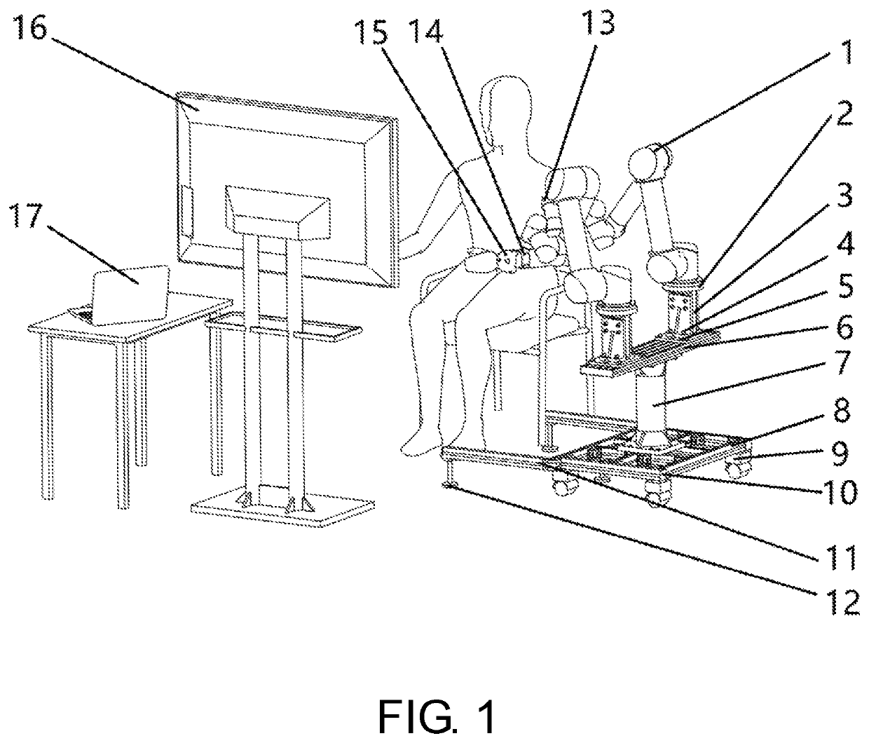 Interactive upper limb rehabilitation training system