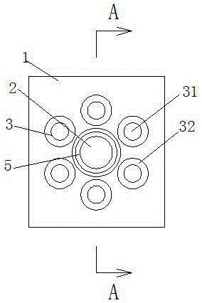 Round tube flanging trimming device