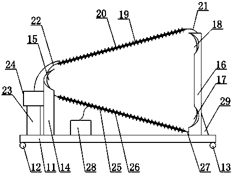 An electrothermal treatment device for helical racks