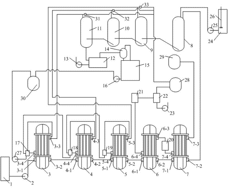 Tube array and remaining tank dissolving-out system and method for gibbsite bauxite