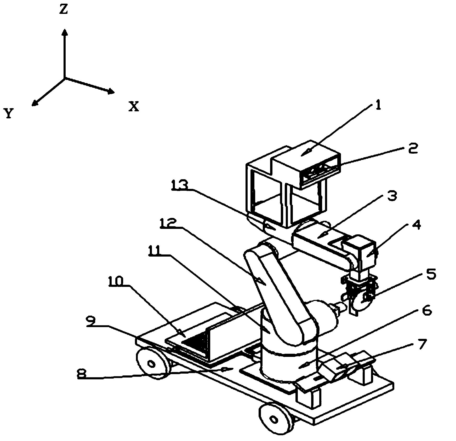 Virtual robot and real robot integration based picking system and method