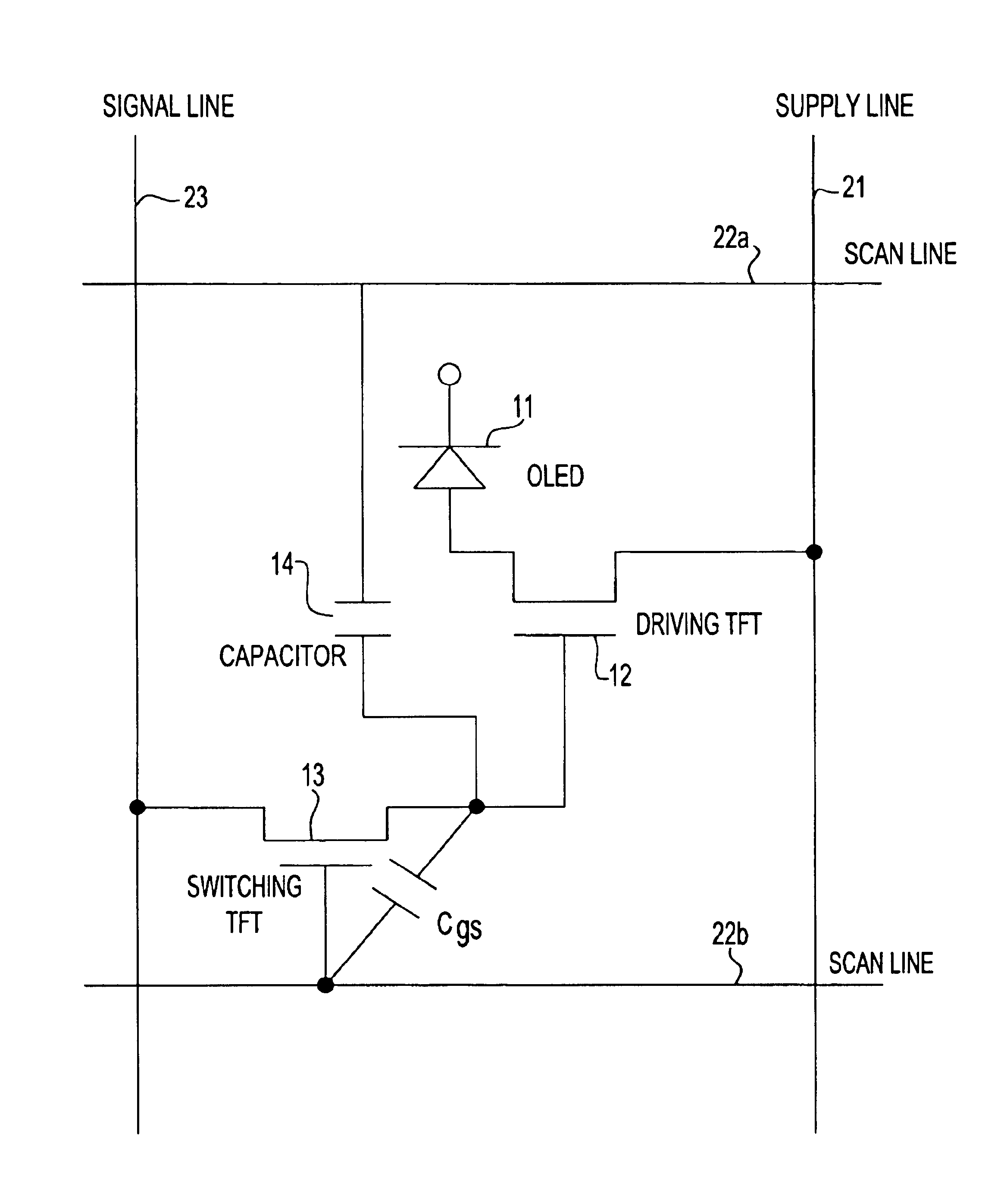 Pixel driving circuit system and method for electroluminescent display