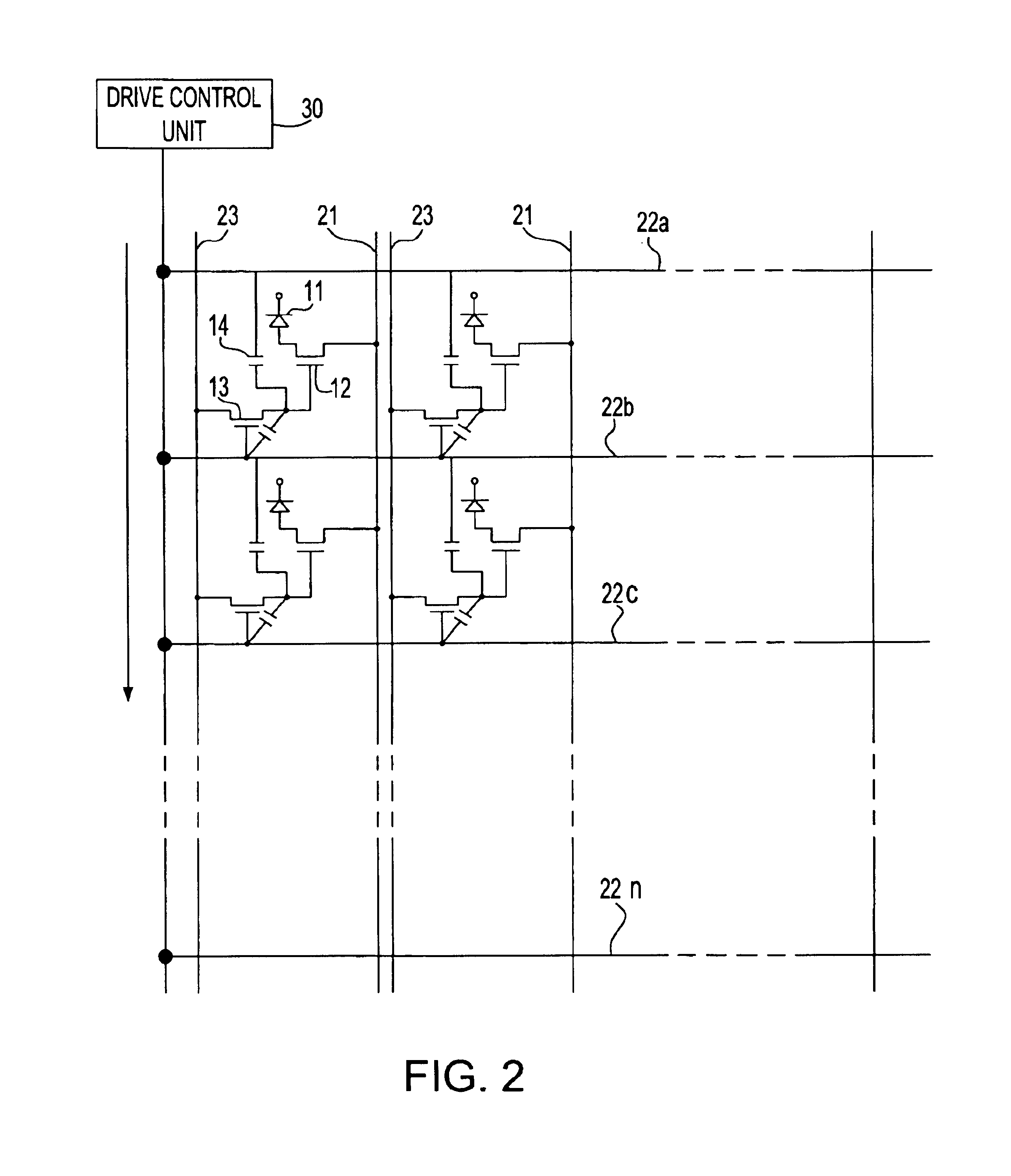 Pixel driving circuit system and method for electroluminescent display