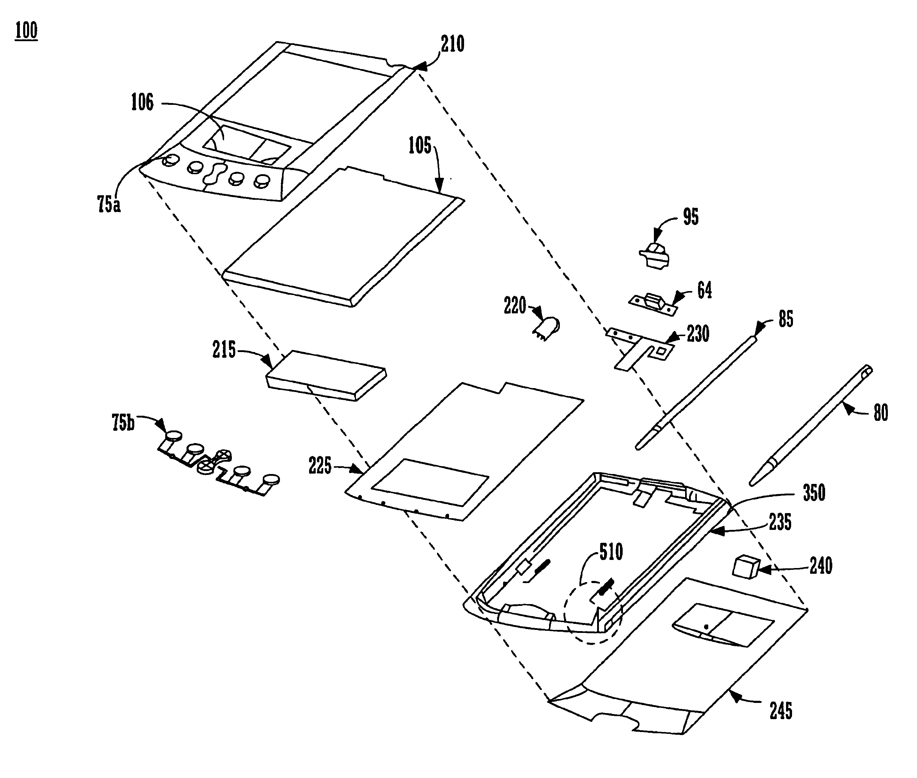 Method and apparatus for automatic power-up and power-down of a computer system based on the positions of an associated stylus and/or hinge
