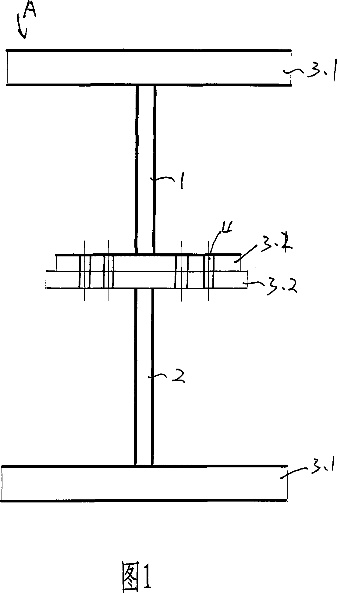 Method for preparing plate assembly composite spliced beam