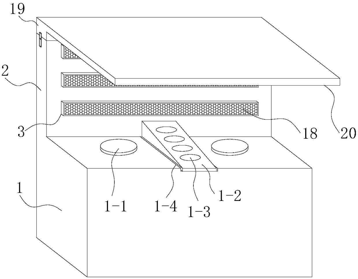 Improved integrated stove