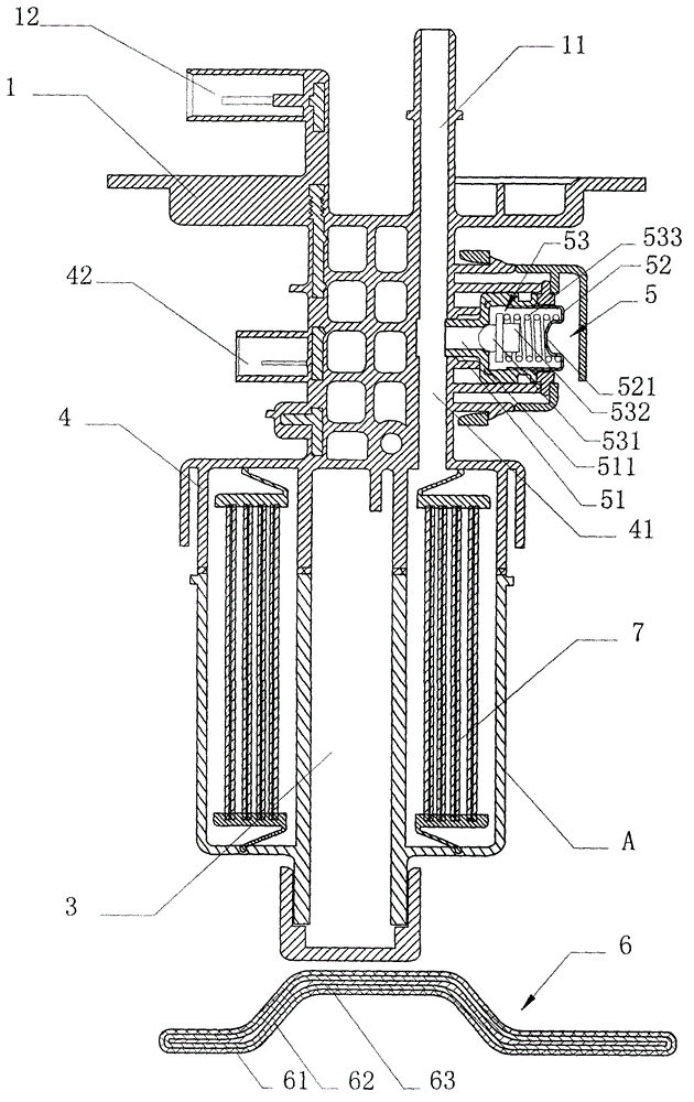 Electric fuel pump assembly of one-piece automobile