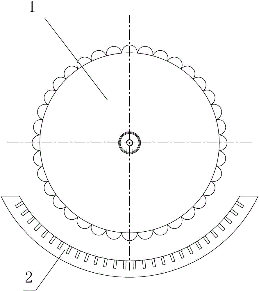 Structure of flexible rod-stripping part of extruding peanut shelling machine