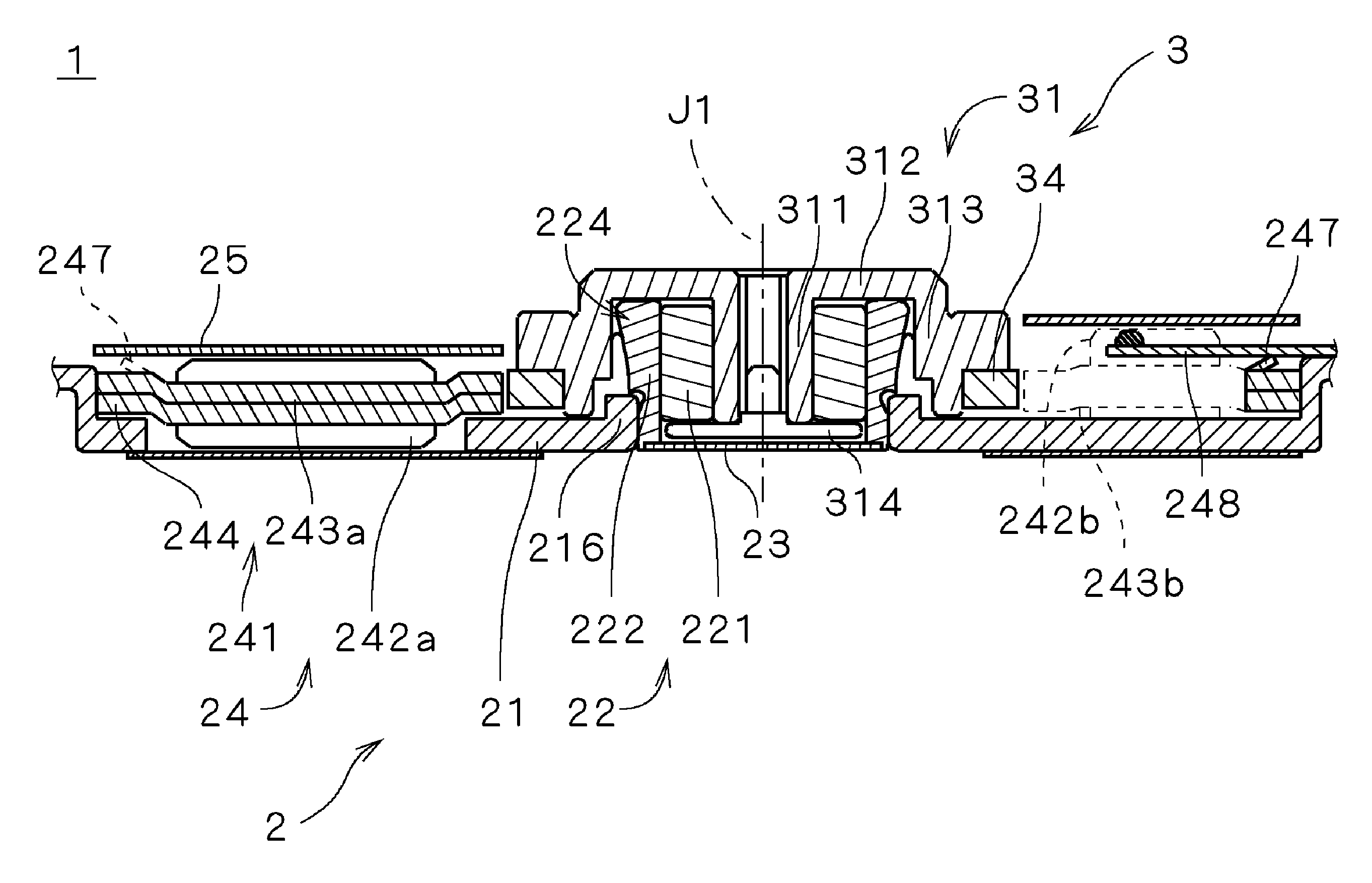 Stator Used for Recording Disk Driving Motor, Recording Disk Driving Motor, and Recording Disk Driving Device