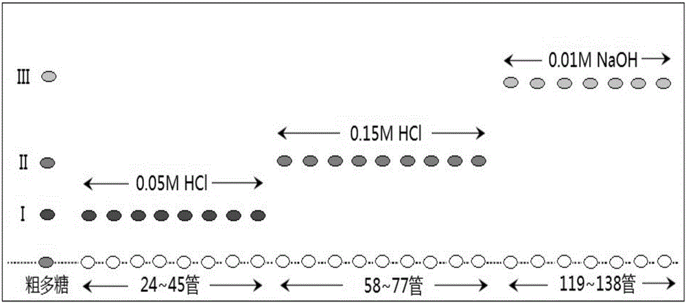 Method for fast separating polysaccharides from dragon fruit by counter-current chromatography