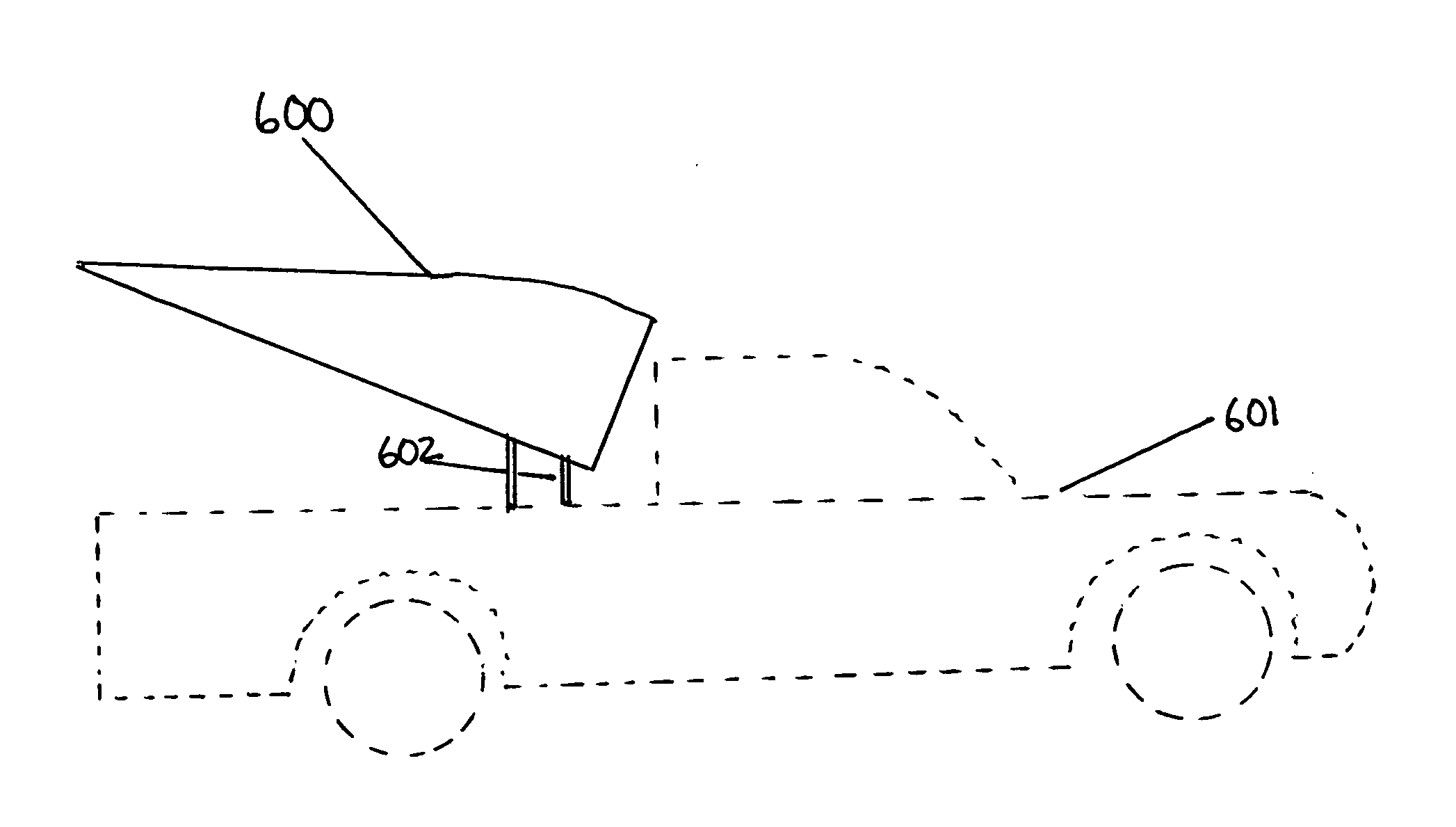 One-piece aerodynamic truck bed enclosure