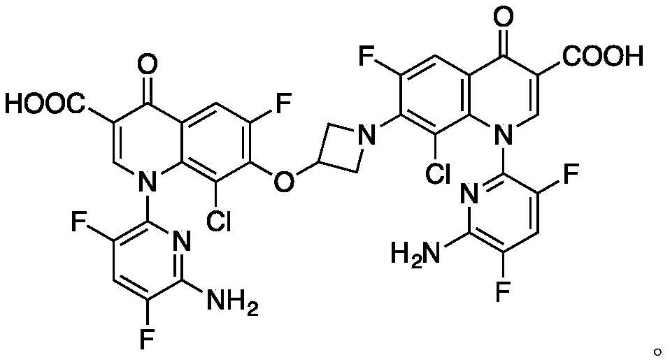 Delafloxacin impurity IV and product refining method