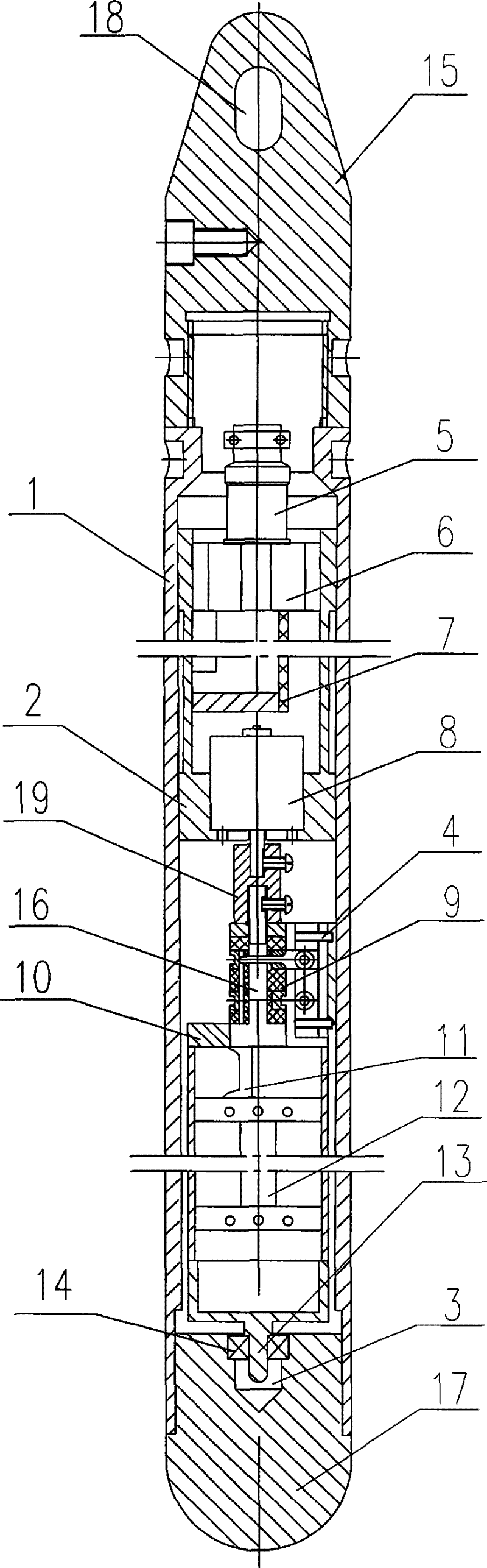 Borehole clinometer probe