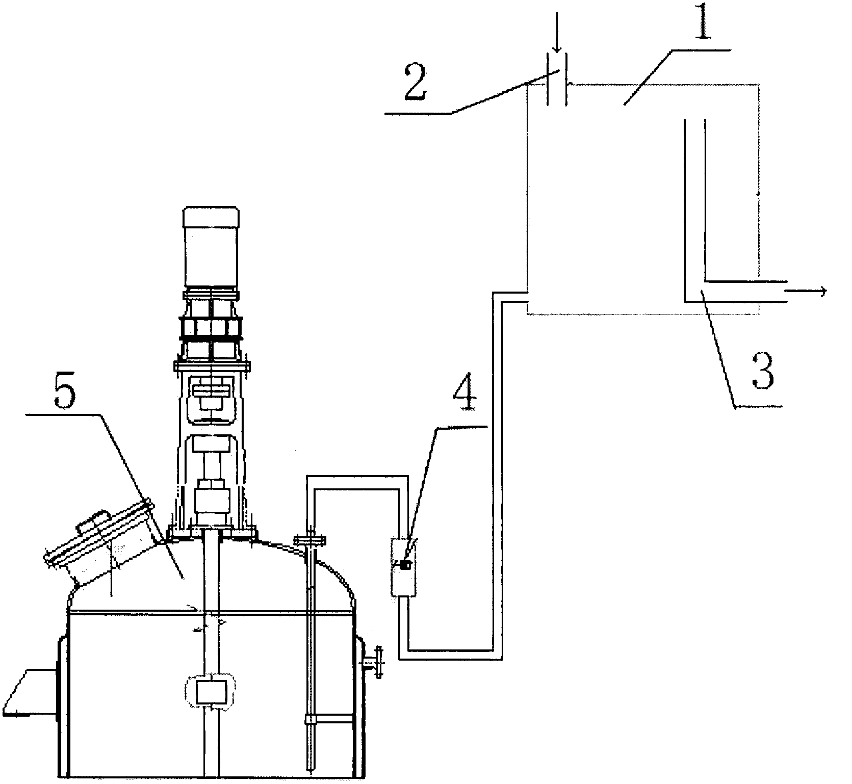 Continuous metering charging technology for lithium iron phosphate production