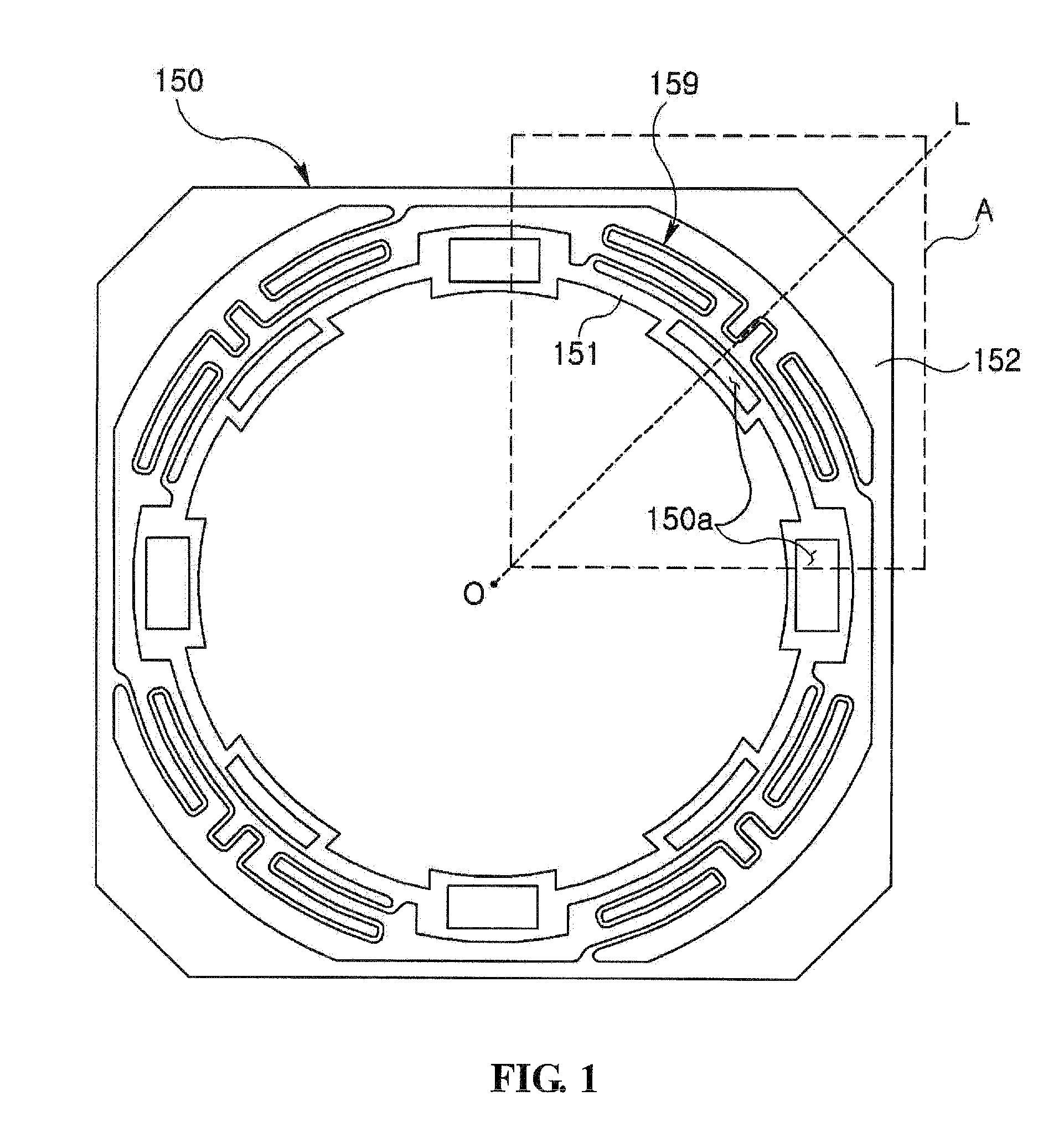 Flat spring and voice coil motor using the same