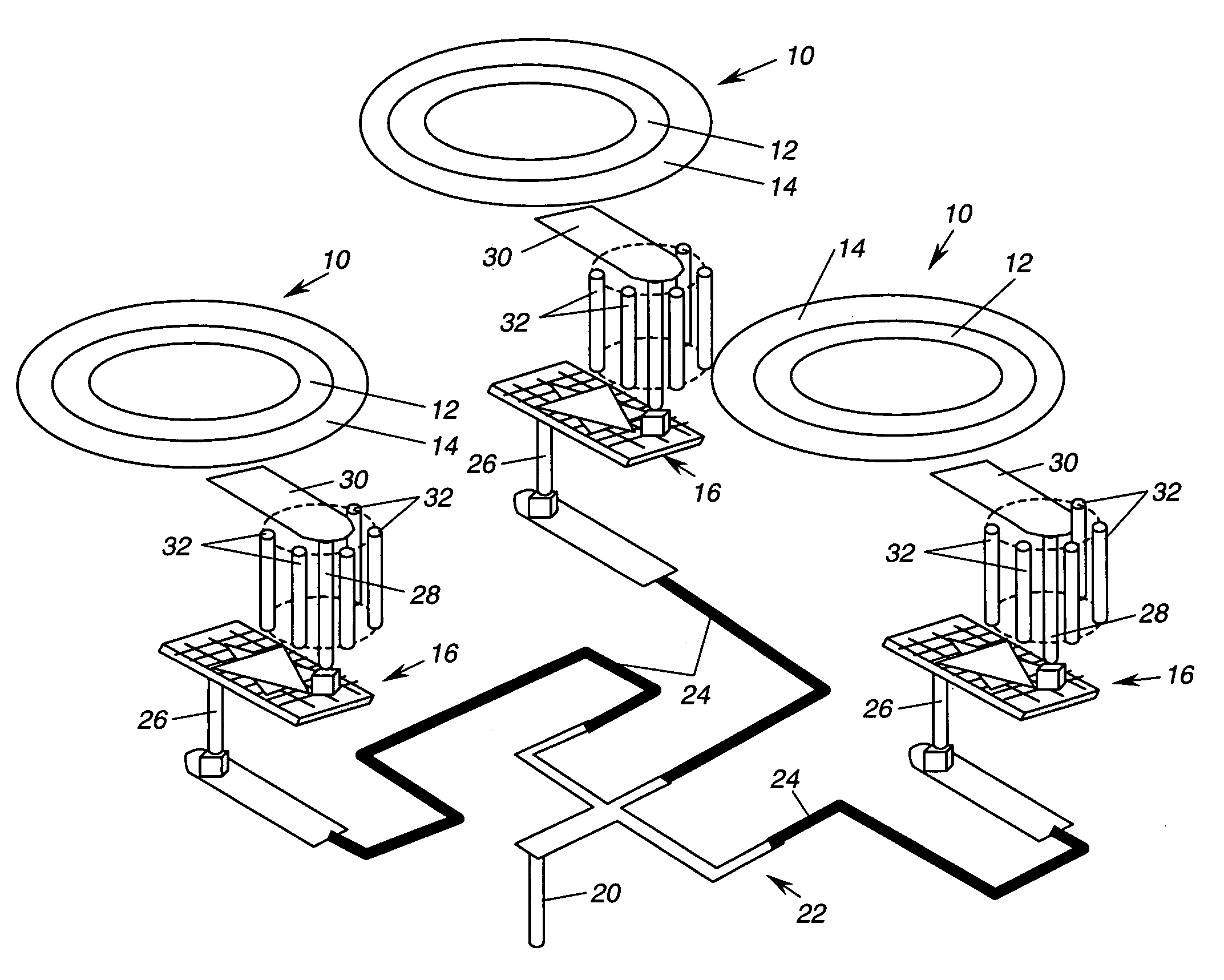 Millimeter wave phased array systems with ring slot radiator element