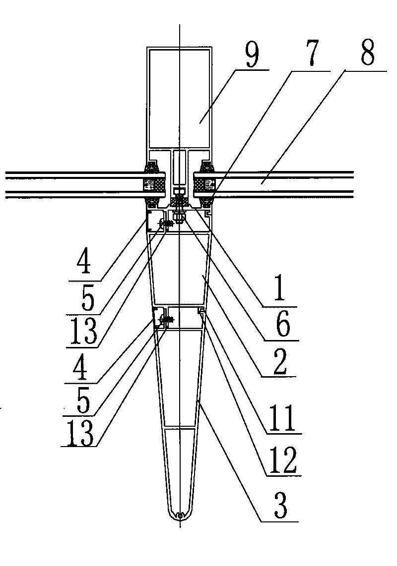 Hooking and pressing type connected aluminum-alloy external decorative body