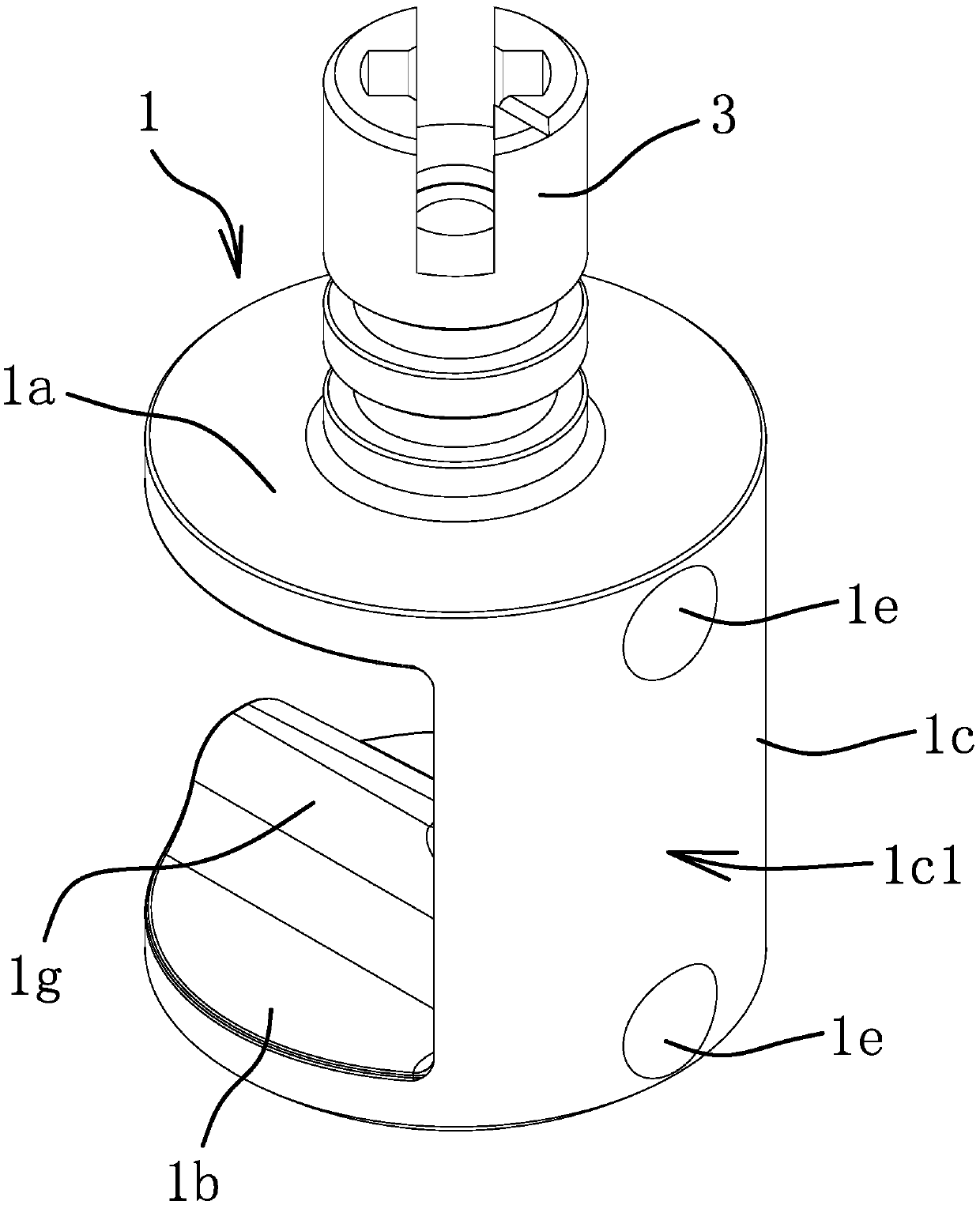 Columnar valve element