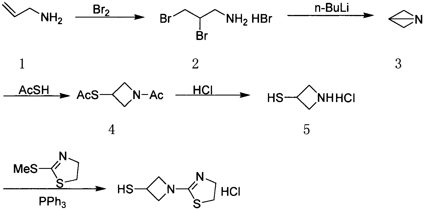 Novel synthetic method of tebipenem pivoxil side chain