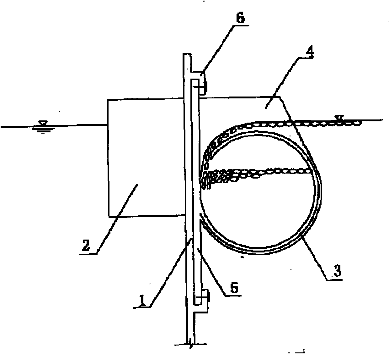 Water area oil removing unit and oil retention dam formed by combining same