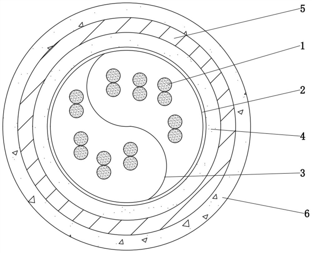 A multimedia data communication cable