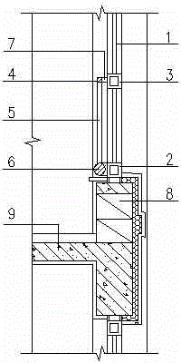 Multifunctional low windowsill window guardrail of building outer window