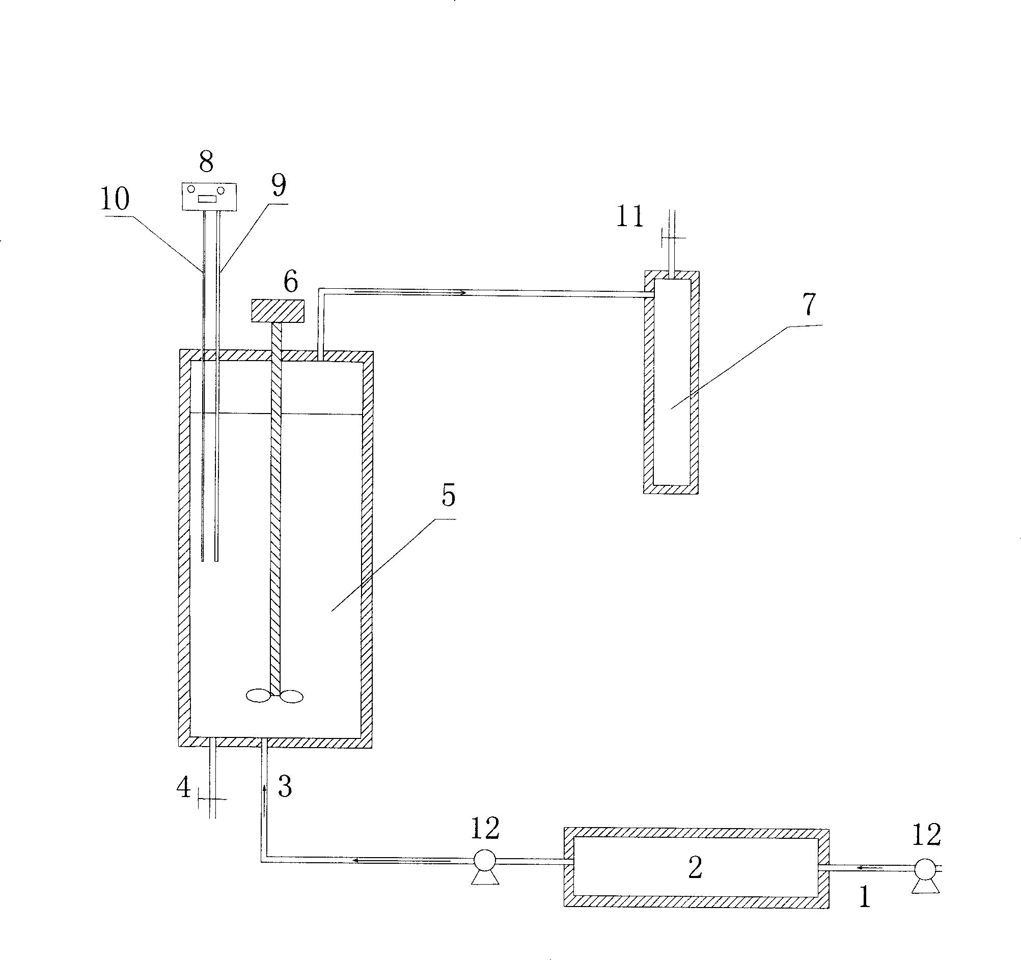 Method and apparatuses for pretreating sewage plant excess sludge by microwave method and producing hydrogen by fermentation