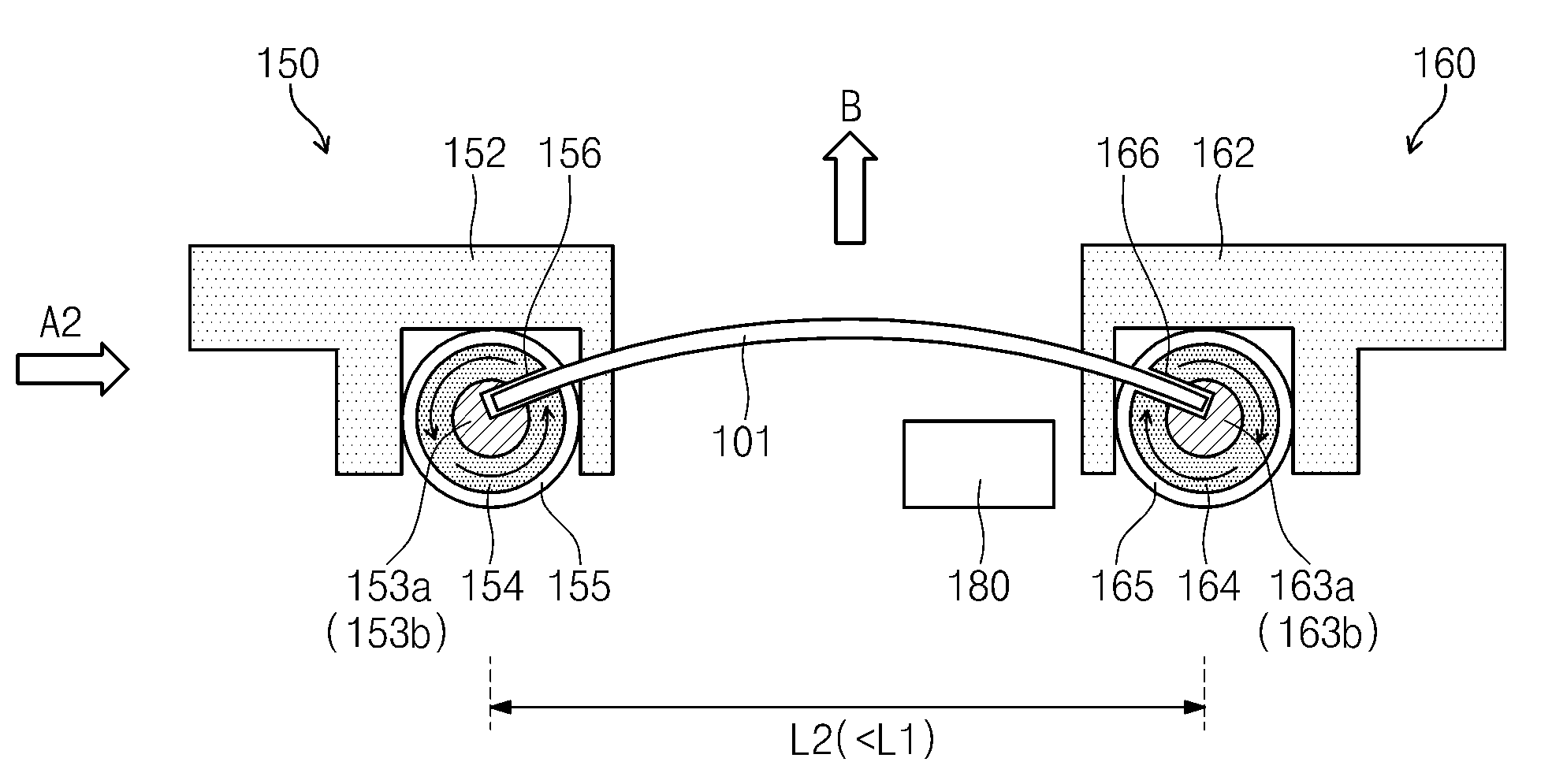 Bending test apparatus for flexible devices