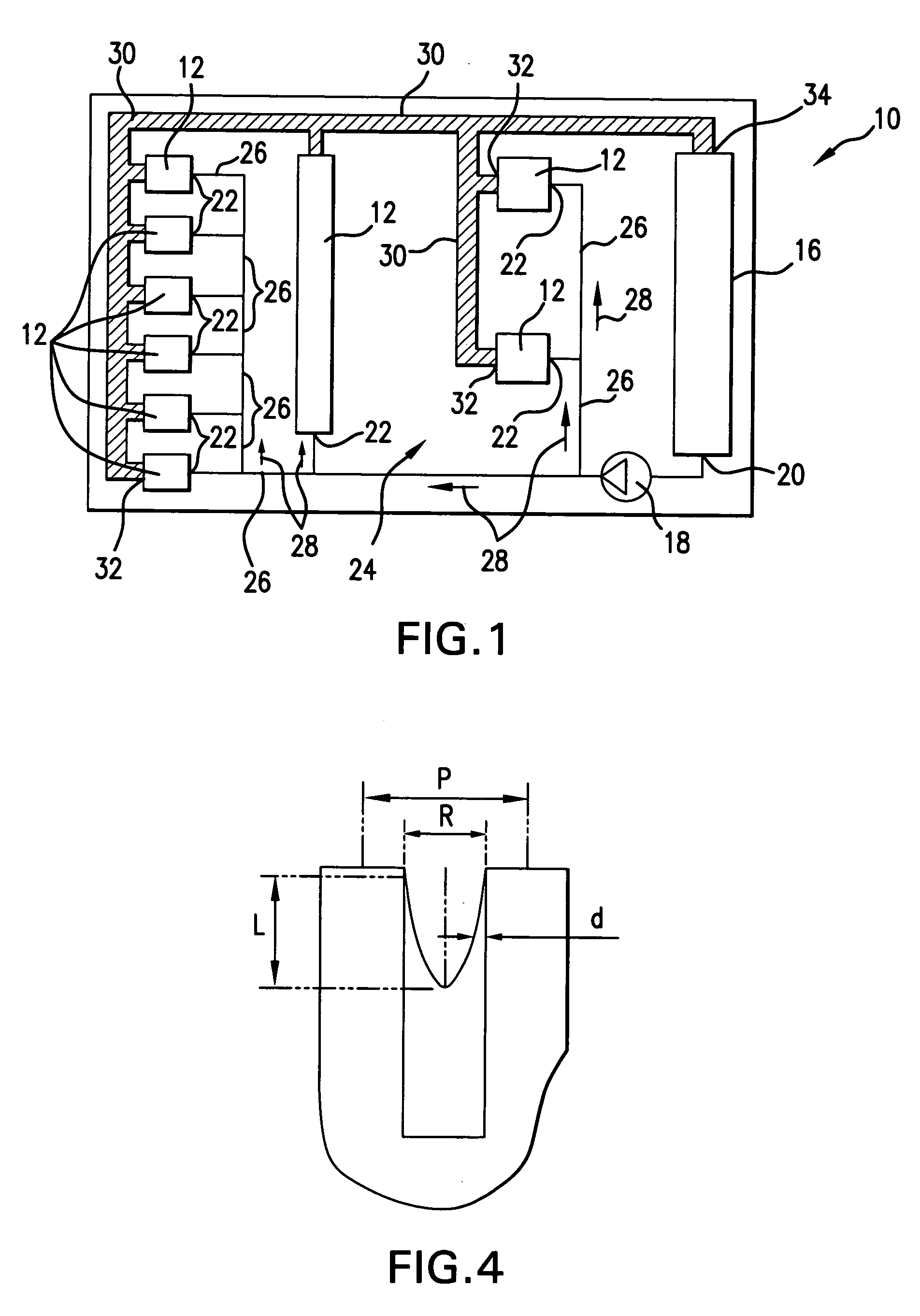Compact heat exchanging device based on microfabricated heat transfer surfaces