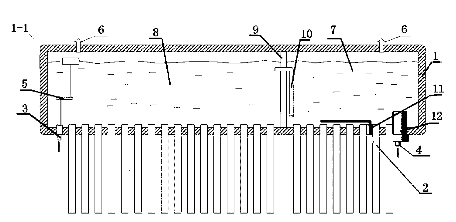 Sub-depot flow-guiding type solar water heater