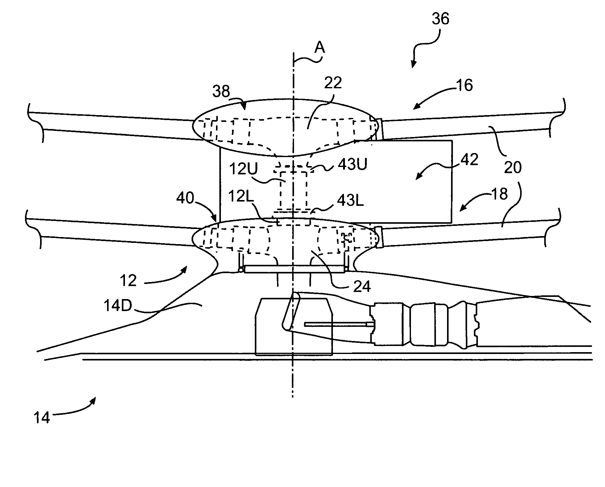 Rotor hub fairing system for a counter-rotating, coaxial rotor system