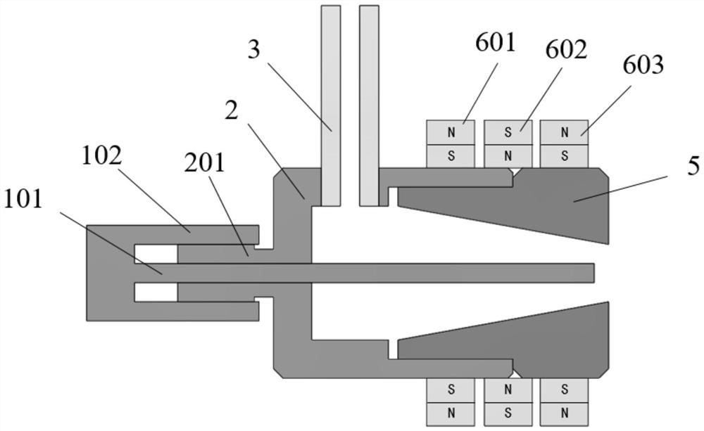 A Self-cooling Microwave Enhanced Electric Thruster