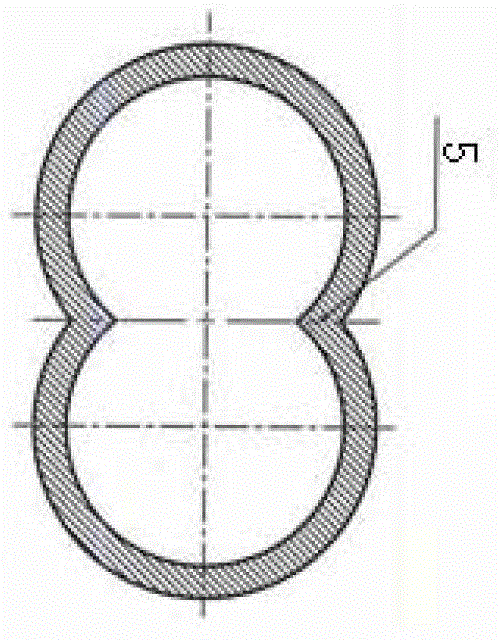 Continuous double-helix asynchronous rubber powder plasticization device