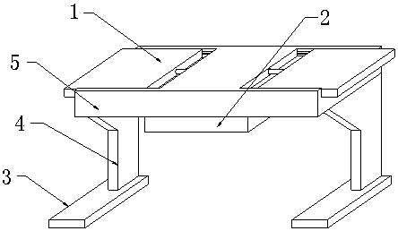 Combined drawing table for landscape design