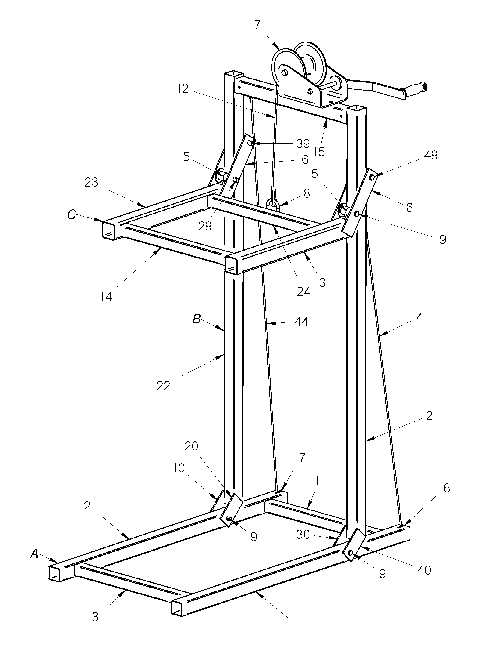 Game lifting apparatus and method of use
