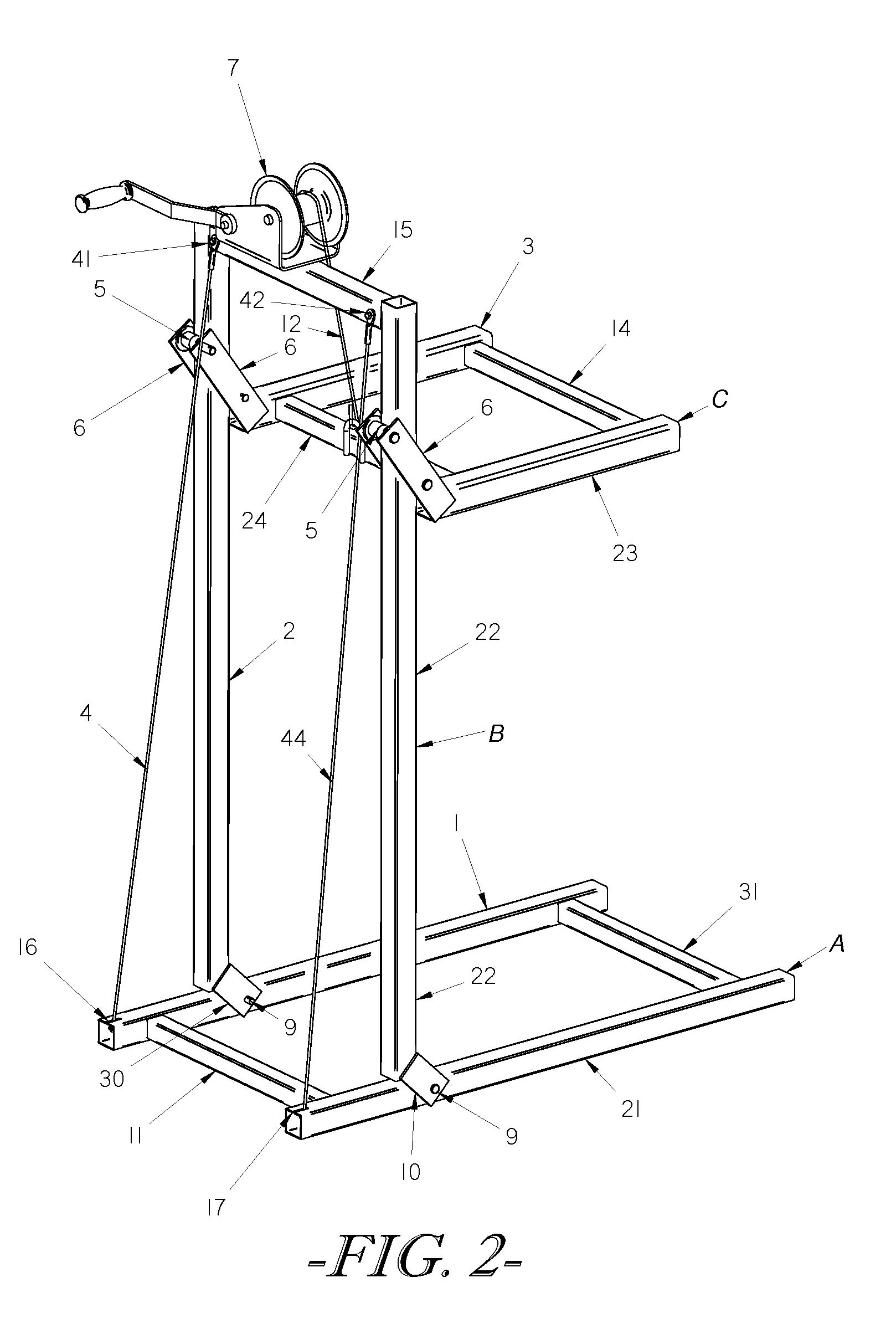 Game lifting apparatus and method of use